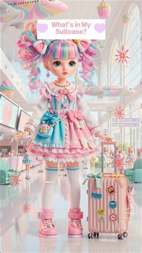 💕 What’s in My Suitcase?🧳Giant Doll Travel Edition ✨ ✨#doll #bag #whatsinmybag #travel #trip