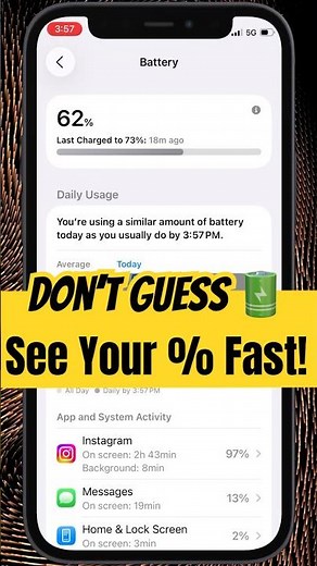 See Your iPhone Battery Percentage In Seconds!