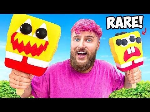 Opening GIANT Spongebob Popsicles!
