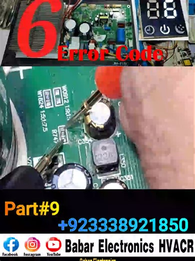 #creatorinsightview Kenwood DC inverter AC 6 error code high low voltage protaction By Babar Electronics HVACR #unfreezed_my_id_tiktokplzzz❤❤❤ #Kenwood #DCInverter #AC #ErrorCode #HighVoltage #LowVoltage #Protection #BabarElectronics #HVACR #ACRepair #HomeComfort #EnergyEfficiency #SmartCooling #ApplianceRepair #SeamlessService #CustomerCare #TechTips #HomeAppliances #CoolingSystem #HVACExperts #HVACTechnician #PCB #customersupportbot #CustomerSupport #AirQuality #Unfree #inverted⚽️ #inverter #p