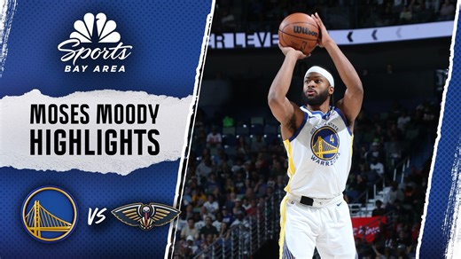 Moses Moody highlights: Watch Warriors guard score career-high 32 points in win. Read more: shorturl.at/ljBHk | NBC Sports Bay Area / California