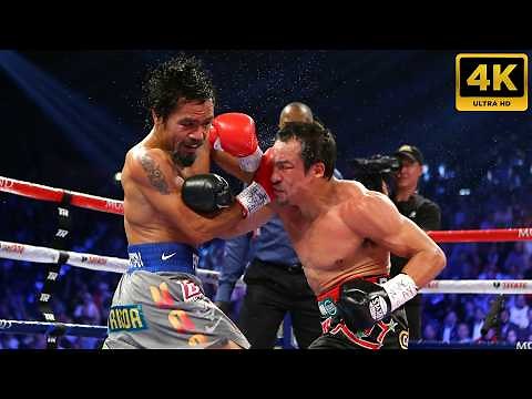 Manuel Marquez VS. Manny Pacquiao - 4 | 4K - FULL HIGHLIGHTS #boxing #sports #combat