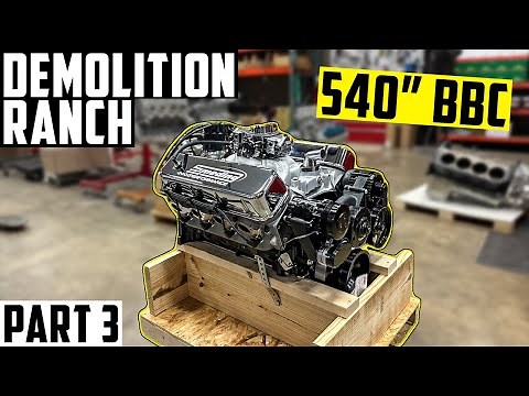 Demo Ranch 540" BBC Engine on the Dyno Making POWER!