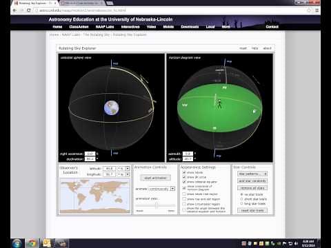 PHY1114 -- Module 1 Lab (NAAP Rotating Sky) Video Tutorial -- pt. 1