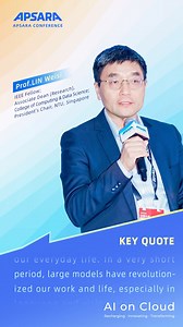 1.6M views · 740 reactions | During the panel discussion "The Future of AI: How Will Emerging Technologies Shape Tomorrow's Economy?", Professor Lin Weisi, IEEE Fellow, Associate Dean (Research), College of Computing & Data Science, President's Chair, NTU, Singapore stressed integrating AI with human knowledge in fields like physics and biology to build smarter, more explainable systems. #ApsaraConference2024 #AlibabaCloud #AIonCloud | Alibaba Cloud | Facebook