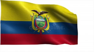 Republic of Ecuador, Republica Del Ecuador, Flag of Ecuador - LOOP Stock Footage - Video of ecuador, channel: 43008502