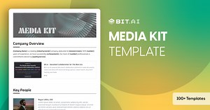 Media Kit Template | Bit.ai