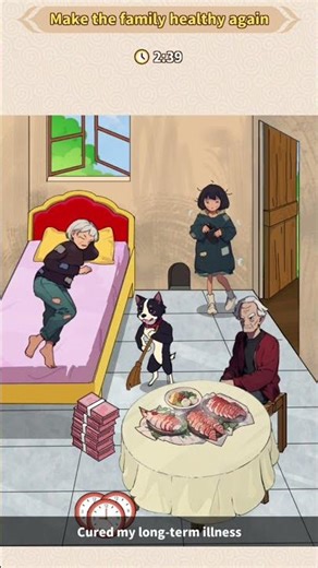 Brain puzzle tricky quest level 34 solution walkthrough (poor family)