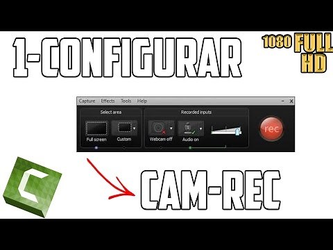 Como Configurar Cam-Rec de Camtasia Studio para Grabar Videos