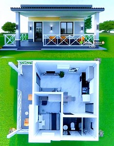 12K views · 84 reactions |  This charming small house packs a big punch! Love the open floor plan ideas and the cute porch. #smallhomeliving #housegoals #homedecor #architecture  #dreamhouse ℂ핋핋핆 | Dream House | Facebook