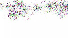 Colorful Fireworks Motion Graphics with Plain White Background Stock Video - Video of motion, screen: 282770731