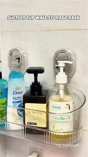 Wall Mounted Shower Organizer: No Drill Storage Solution