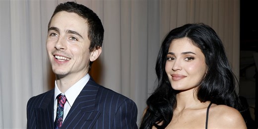 Kylie Jenner Joins Timothée Chalamet at Critics Choice Awards 2026 in Plunging, Skintight Gown With Lace Cutouts