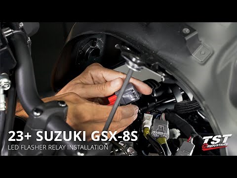 How To Install LED Flasher Relay on Suzuki GSX-8S / 2024+ GSX-8R by TST Industries