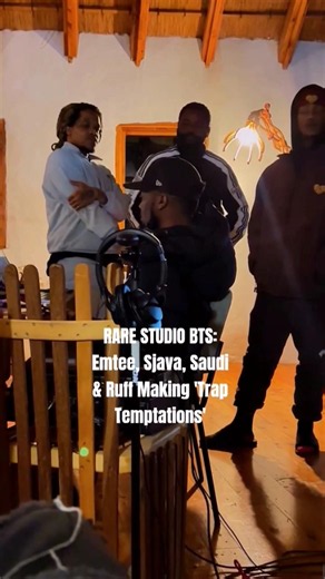 POV: you walked into the lab and found Ruff x Emtee x Sjava x Saudi cooking 'Trap Temptations'📀🔥