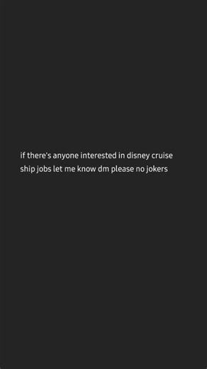 need cruise line job's dm me for more information #job #fyp #fyyyp