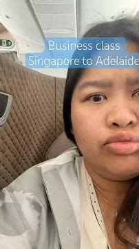 Business class Singapore to Adelaide with Singapore airline