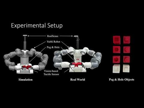 Visual-Tactile Peg-in-Hole Assembly Learning from Peg-out-of-Hole Disassembly