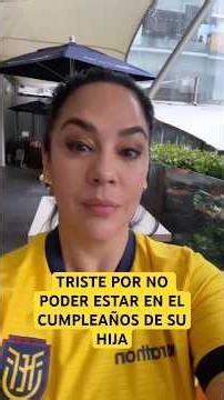 Flor María sad for not being able to be with her daughter on her birthday 🫣😥