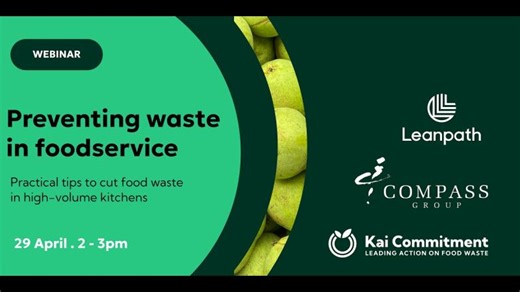 Preventing waste in high-volume kitchens webinar | Kai Commitment