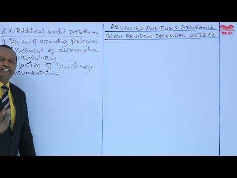 Advanced Auditing and Assurance - December 2023 - Q1