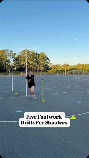 The Netty Hub on Instagram: "Footwork first Finish strong 🔥 5 repeat effort shooting drills to work skills under fatigue Save & share this with your shooting partner for your next session 👊 @silverfernsport #netballtraining #agilitytraining #shootingtraining"