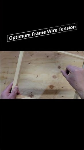 Optimum Frame Wire Tension for Layens Beehive Frames #beekeeping