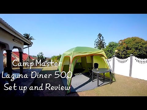 Camp Master tent set up and review. Laguna Diner 500