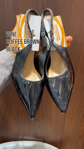 Shoes in Abuja & Lagos on Instagram: "NEW ARRIVAL Standard patent covered luxury G-Chain sling back heel Price:N26,000 Available in size 39-42 (exact fit) Color: BLACK , WINE-RED& COFFEE BROWN Heel Length: inches (very balanced) Brand: kindly send a DM SAME DAY DELIVERY IN ABUJA LESS THAN 48hours to other states in Abuja . . . . . #abujashoes #abujashoe #abujashoeseller #abujashoestore #shoesinabuja #shoes #explore #exploremore #exploreshoes #viralpost #shoesinlagos #womeninabuja #businessinabuj