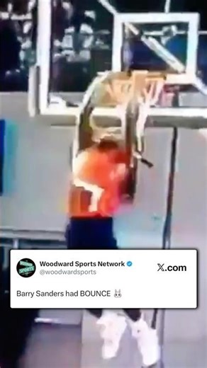 Throwback to Barry Sanders dunking in the 1991 Slam Dunk Fest 🐰