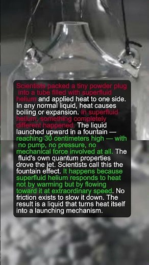 They Applied Heat to a Liquid. Instead of Boiling, It Shot 30cm Into the Air.