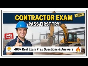 General Contractor CSLB B Trade Exam 2026 🚧🔥 400+ Real Exam Prep Questions & Answers | Pass First Tr