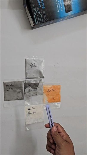 Ingredient Samples for Pyrotechnical Work received from Technology Lovers #diy #diwali #fireworks