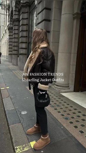Stylish Outfit Ideas with Shearling Jacket for AW 22/23