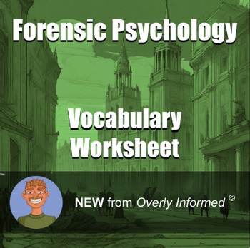 Forensic Psychology Vocabulary Worksheet