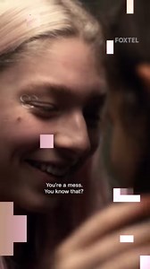 An unexpected kiss. #Euphoria #Zendaya #RueBennett #HunterSchafer #JulesVaughn #Foxtel | Foxtel