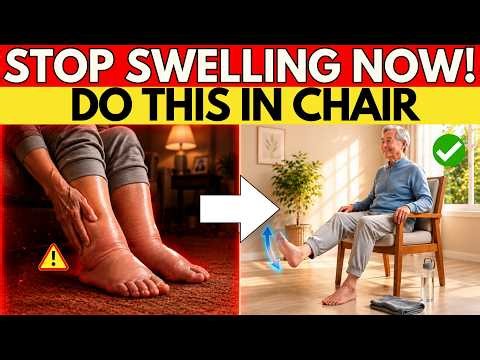 4 Simple Chair Exercises to Reverse Foot Swelling & Leg Cramps Over 60!