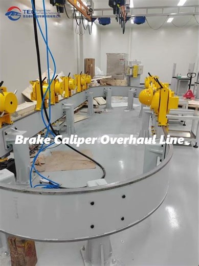 Hydraulic Caliper Overhaul Line for EMUs – Automated Assembly, Pressure Testing & Traceability
