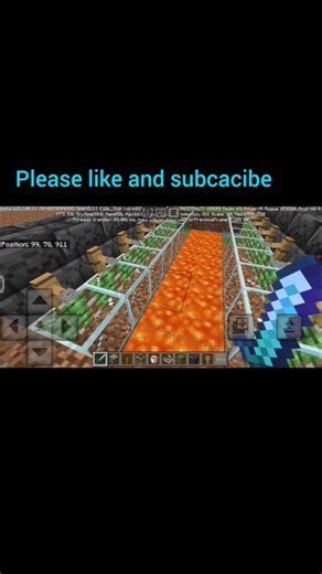 Minecraft lava bridge ||#shorts #minecraft #ytshorts