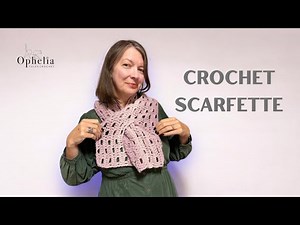 Quick And Easy Crochet Scarfette // The Keyhole Scarfette