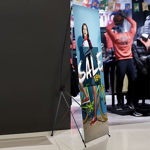 [Hot Item] Top Quality portable Easy Install L Banner Stand With Printing