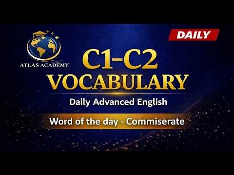 28. Commiserate | C1- C2 Advanced Vocabulary