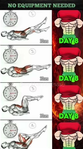 Abs Workout Without Gym 💥 | Home Fitness Routine | 6 Pack Abs at Home 🏠 | Daily Abs Challenge #abs