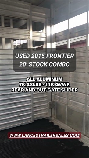 Frontier 20' Livestock Trailer #trucking #trailer