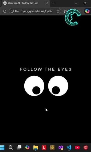 Eye movement in HTML & CSS ⚡ | Code Breaker #HTML #Coding #css