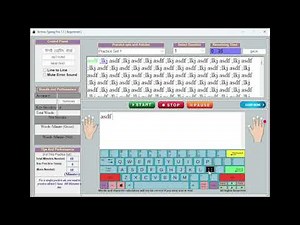 English Type Learning in Techno Typing Pro. || The best type learning software.