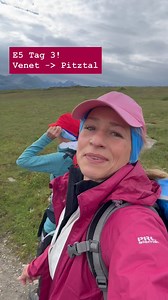 Tag drei der Alpenüberquerung auf dem E5! Für uns geht es heute im kühlen Wetter im Abstieg nach Venns im #Pitztal! 🎒⛰️☁️ Heute Abend geh ich wieder live, um euch vom Tag zu erzählen! 🥰. #wunderschön #e5 #alpenüberquerung #bergliebe #bergfreundinnen #transalp #hikemoreworryless | Tamina Kallert TV Moderatorin