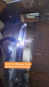 open root Mig gap 10mm position rises to the top pipe 18" thickness 25mm A:105 =V:1,7 #welder #welding #soldadura #highlight #reelsvideoシ #pengikut #semuaorang | Suhari Ari