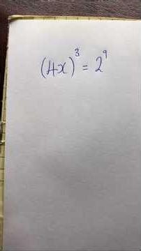 Must-know algebraic exponential problem #maths #mathstricks #algebra