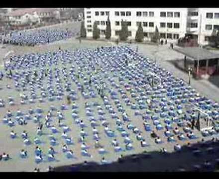 Stunning Morning Exercises at Chinese School